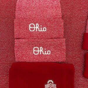 Ohio State Red Knit Beanie